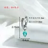 Lança Sagrada de Vidro Verde Estilo Doce Fresco Série Verde Pingente Cruz de Diamante Brinco Stud Piercing Olho do Diabo Joia