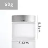 Potes de Vidro Fosco para Creme, Frascos Transparentes de Várias Especificações para Creme Facial, Frascos de Amostra Cosmética, Frascos Vazios para Creme para os Olhos Atacado