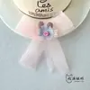 Orejas de Conejo de Tul Arrugado tipo Hada con Accesorios de Lazo de Tela Bordada DIY para Bolsos, Zapatos, Flores, Sombreros y Ropa