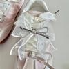 Cordón hebilla zapato flor decoración al por mayor amor puro ballet deportivo Zapatos Forrest Gump para mujer entrenamiento moral zapatos decoración accesorios cambiar accesorios