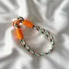 Estilo Ins Color Claro Todo Fósforo Colgante para Funda de Teléfono Móvil Cuerda Corta para Mano Colgante de Correa Tejida Duradera Cadena para Bolso de Llaves Universal