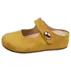 Zapatos Birkenstock para Mujer con Aumento Oculto de Altura, Adecuados para Verano y Otoño 2026, para Usar Afuera, Combinados con Faldas, Medias Pantuflas Cerradas sin Cierre, Pantuflas de Suela Suave con Aumento de Altura