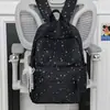 Mochila Escolar Estrellada de Comercio Exterior, Gran Capacidad, Linda, Elegante, Fresca y Dulce, Adecuada para Estudiantes de Secundaria y Preparatoria, Mochila