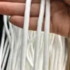 Miçangas Pérolas 3-5-6-10-22mm Cordão Trançado de Seda Colorido Dourado e Prateado para Renda de Corda Redonda Plana Acessórios Artesanais P666