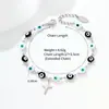 Pulsera Transfronteriza Ojo de Demonio Cruzado Europeo Americano de Oriente Medio Acero Inoxidable Moda Ojo de Aceite Goteante Joyería Personalizada Unisex