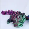 Modelo de impresión 3D juguete articulado móvil Kirin león regalo de Año Nuevo modelo Xingshi decoración de escritorio dragón de cristal