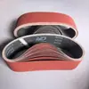 Set Transfronterizo 457*75 Banda de Lijado Circular Comercio Electrónico Comercio Exterior Portátil Banda de Lijado de Óxido de Aluminio Conexión Plana Banda de Lijado Roja