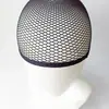 Peluca en stock de fábrica, red para el pelo, pelo largo, peluca falsa para cosplay, accesorios para el cuidado del cabello, gorra de red de encaje de dos cabezas negra, proveedor