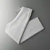 Nuevos Pantalones de Lana Otoño e Invierno para Hombre, Elásticos en Cuatro Direcciones, Cintura Elástica, Duraderos, Cálidos, Pantalones Casuales de Corte Ajustado para Uso al Aire Libre