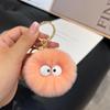 Bonito Rex Coelho Cabelo Pequena Bola De Pelo Chaveiro Pingente Ins Cyber Celebridade Pelúcia Pequena Bola De Carvão Bolsa Bolsa Pendurada Presente