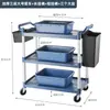 Carrito de Colección de Comida de Hotel, Carrito Móvil para Recoger Tazones, Vehículo Comercial, Carrito de Servicio de Comida de Tres Niveles Comercial para Restaurante, Carrito de Servicio para Meseros