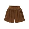 Shorts de Veludo de Perna Larga Europeus e Americanos Roupa Externa Feminina Tamanho Grande Cintura Alta Calça Boot 100kg Calças Casuais Largas para Meninas Gordinhas
