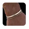 Joias Transfronteiriças Europeias e Americanas, Pulseiras Versáteis com Design Brilhante para Homens, Pulseiras de Camada Dupla da Moda de Nicho, Atacado de Acessórios