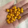 Calabaza Pequeña de Madera de Melocotonero Imitación con Agujero Recto, Calabaza Pequeña de Sándalo Negro, Calabaza Pequeña de Sándalo Rojo Sangre, Accesorios para Joyería DIY, Artesanías de Madera