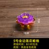 Lámpara de loto de hierro con vela de loto, muebles de Buda, vela de loto para el hogar