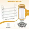 Estante de especias acrílico, portabotellas de especias, soporte para frascos de condimentos, organizador de gabinete, estante de almacenamiento de condimentos para cocina, hecho a medida