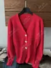 Cardigan de Tricô Yuran 26 Estilo Primavera Cedo Novo Estilo Inspirado na Beleza de Hong Kong com Silhueta de Botão de Flor Tridimensional e Gola com Design Acinturado