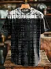 Bestseller transfronterizo patrón de arte a rayas retro abstracto estampado hombres cuello redondo manga corta impresión digital 3D personalizable