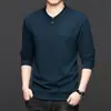 Sudadera con Capucha Nueva de Manga Larga para Hombre Otoño/Invierno 2026 Moda Media Cremallera Sudadera de Color Sólido Para Mediana Edad Holgada Capa Base Delgada