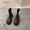Botas Blancas Skinny Botas Martin Zapatos de Mujer 2024 Verano Botines Franceses Pequeños Botas Cortas Primavera Otoño Invierno Botas de Mujer