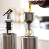 Dropshipping Pote de Óleo de Vidro Doméstico Aço Inoxidável À Prova de Vazamento Garrafa de Óleo Cozinha Garrafa de Molho de Soja Vinagre Garrafa de Tempero Conjunto Combinado