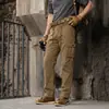 Calça tática casual nova de verão, calça esportiva moderna, calça cargo folgada com múltiplos bolsos plus size para homens