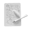 Pizarra blanca magnética de 15 pulgadas Pizarra de escritura parcialmente borrable de 10.1 pulgadas Pizarra de escritura magnética libro blanco negro A4/A5