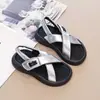 Sandalias de Verano para Niñas de 6 a 12 Años, Estilo Coreano, Suela Suave, Zapatos de Playa Antideslizantes para Niños, Sandalias Versátiles de Moda para Niños Mayores