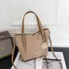 Bolsa Tote Texturizada Color Block Vintage de Grande Capacidade, Alça de Ombro Ajustável, Bolsa Simples para o Dia a Dia, Bolsa de Ombro Feminina Fashion