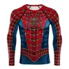 2026 Comércio Exterior Transfronteiriço Cosplay Homem-Aranha Sem Volta Para Casa Traje Masculino Ajustado Treinamento Esportivo Camiseta de Manga Longa Top