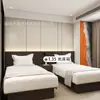 Muebles Hotel Estrella Habitación Estándar Juego Completo de Cama Empacada Suave Cama Cajón Mesita de Noche Hotel Habitación Grande Apartamento B&B Cama Especial Renovación