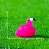 Exportação Transfronteiriça Micro-Paisagem Criativa Mini Boneca Flamingo Fofa Acessórios de Decoração DIY Resina Pequenos Ornamentos