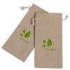 Bolsas de Lino con Cordón para Navidad con Letras Bordadas, Bolsas de Almacenamiento para Empaquetado de Regalos Navideños, Personalización de Fábrica