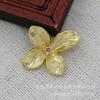 Jóias DIY Cobre Banhado a Ouro 24K Preservação de Cor 15*17mm Acessórios de Joalheria Colar DIY Feito à Mão B1912