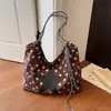 Bolsa Tote Transfronteiriça Estampa de Leopardo Retrô Feminina Grande Capacidade Moda 2026 Bolsa de Ombro para o Dia a Dia Simples Sensação de Luxo Bolsa de Mão
