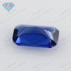 Huagang Gem Rectangular Biselado Che Hua Bao Vidrio Azul Piedra Desnuda Octágono Pequeño Transparente Incoloro Gema Sintética Al por Mayor