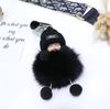 Bola de Pelo de Zorro Bebé Durmiendo Colgante Lindo Accesorio para Bolso Llavero Lindo y de Moda Venta Caliente Transfronteriza