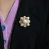 Fornecimento de Fábrica Transfronteiriço Europeu e Americano Oscar Atmosférico Retrô Flor Cruzada Contas de Concha de Luz Colorida Broche Totalmente Diamantado Corsage para Mulheres