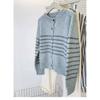 Cárdigan de Punto Rayado Multicolor Diseño Retro Japonés para Mujer Otoño e Invierno Elegante Casual Petite Chaqueta Suéter
