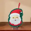 Toalhas Pequenas Domésticas de Natal Fofas, Toalhas de Mão Criativas para Cozinha e Banheiro, Toalhas de Mão de Fleece de Coral que Não Soltam Fiapos