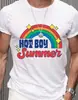 Camiseta de Verano Nueva de Manga Corta para Hombre Europea y Americana Transfronteriza 2025 Impresión 3D Casual de Moda Cuello Redondo Versátil
