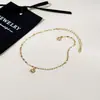 Entrada Francesa Lujo Cuentas de Transferencia Tobillera de Acero de Titanio para Mujer Simple Nueva Tobillera Versátil Cadena para Pie Exótica Super Brillante Sexy