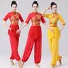 Traje de Dança Quadrada Novo Padrão de Dragão Manga Média Dança Clássica Dança Folclórica Estilo Chinês Traje de Performance terno YM2426