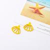 Estilo Vacaciones de Verano en la Costa Spray Pintura Estrella de Mar Fresa Cereza Cactus Colgante DIY Material para Pendientes Hechos a Mano