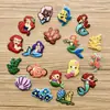 Pingentes de Sapato com Tema de Sereia, Decorações Divertidas de Sapato em Desenho Animado, Presilhas Decorativas de Plástico PVC, Acessórios Destacáveis para Vendas Transfronteiriças