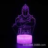 Luz Nocturna 3D Serie Fortaleza Transfronteriza LED Colorida Táctil Control Remoto Creativa Festival Visual Lámpara de Mesa