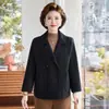 Colección de otoño e invierno transfronteriza: Capas base elegantes, adelgazantes y de talla grande para mamás, 2026 prendas de abrigo versátiles de mediana edad, cálidas y que reducen la edad