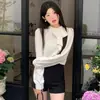 Camisa Polo de Punto con Lazo Dulce de Lunares Transfronteriza para Mujer Diseño de Primavera y Otoño Camisa Holgada Manga Superior Elegante