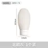 Frasco Invertido de Flocagem 60ml Fácil de Transportar À Prova de Vazamentos Frasco Colorido de Sopragem Plástico Macio Fofo para Loção Engarrafamento de Viagem