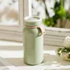Taza térmica de acero inoxidable 304 muy elegante, vaso de agua simple estilo japonés para estudiantes, taza para leche de soja y leche, taza de viaje portátil